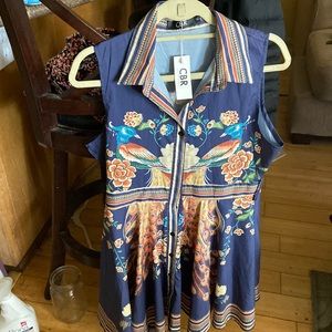 CBR peacock floral dress